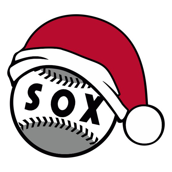 Chicago White Sox Baseball Christmas hat logo vinyl decal